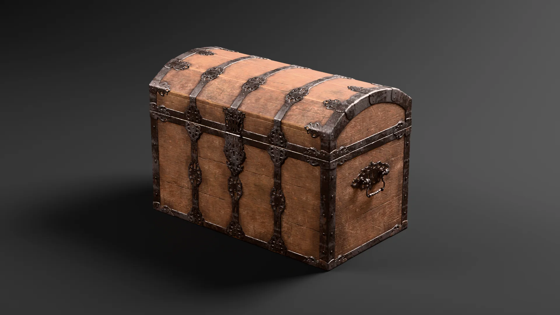 The Treasure Chest in Meshbooth's dark studio